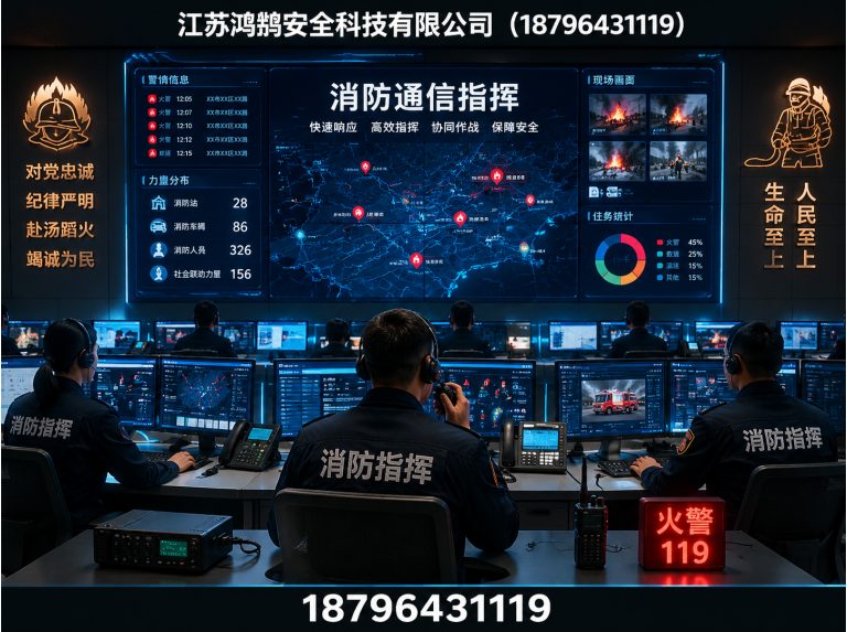 西宁消防通信指挥展示图